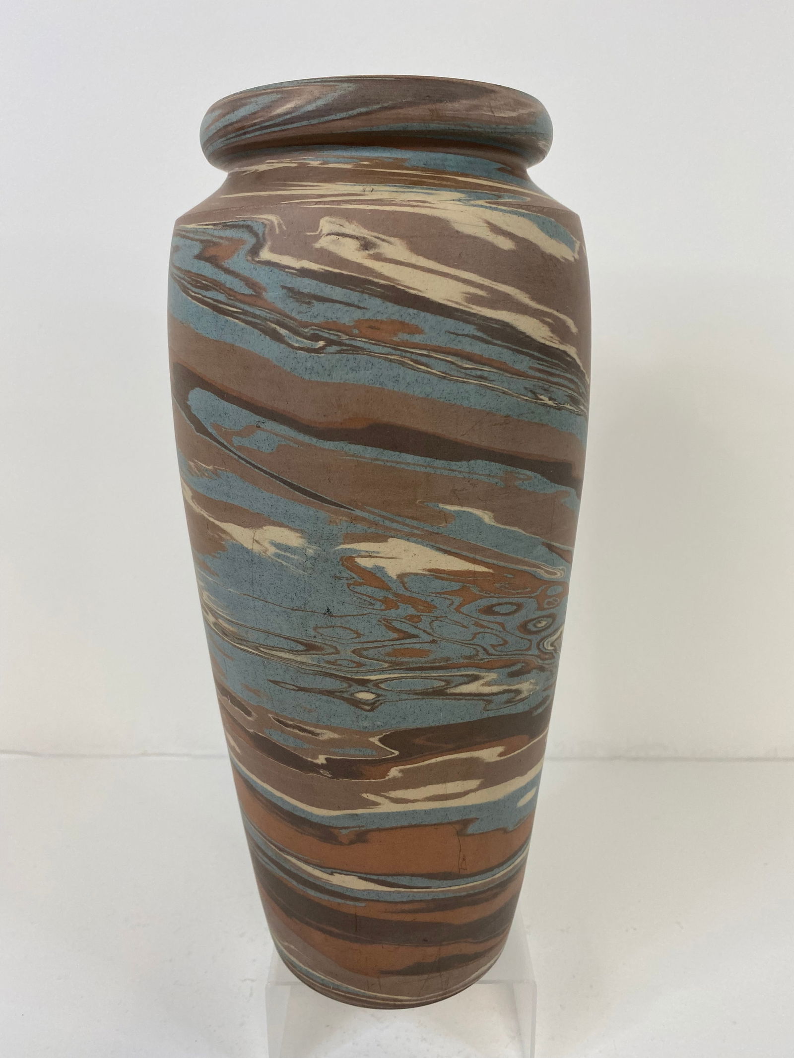 Large Niloak Pottery swirl vase (1 of 3)