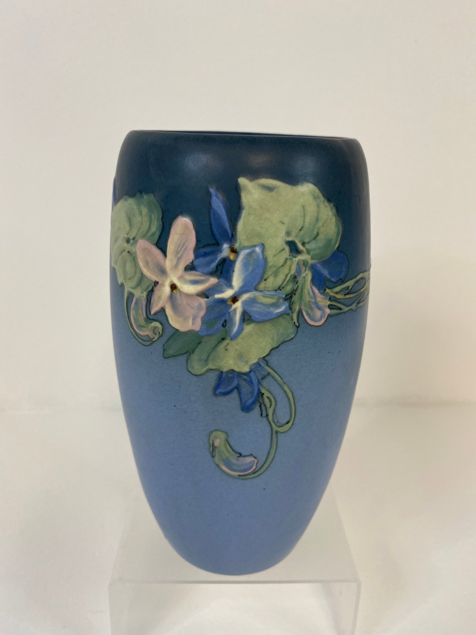 Weller Pottery Hudson: Another nice Hudson from Weller standing 6 3/4" tall and signed by Walch.