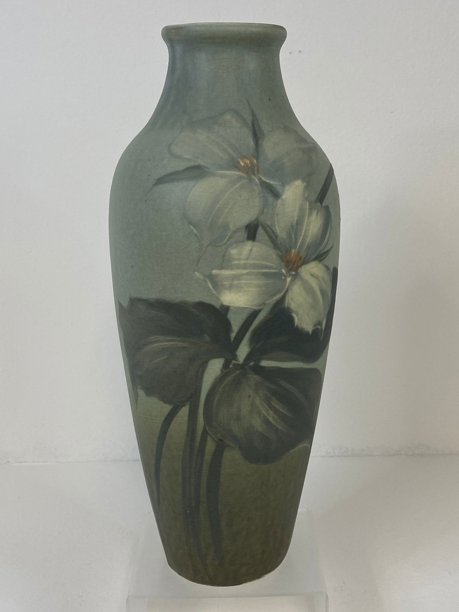 Weller Pottery Light Hudson: Very nicely executed Hudson standing 11" tall. I guess it could be owens but Im leaning towzrds Weller.