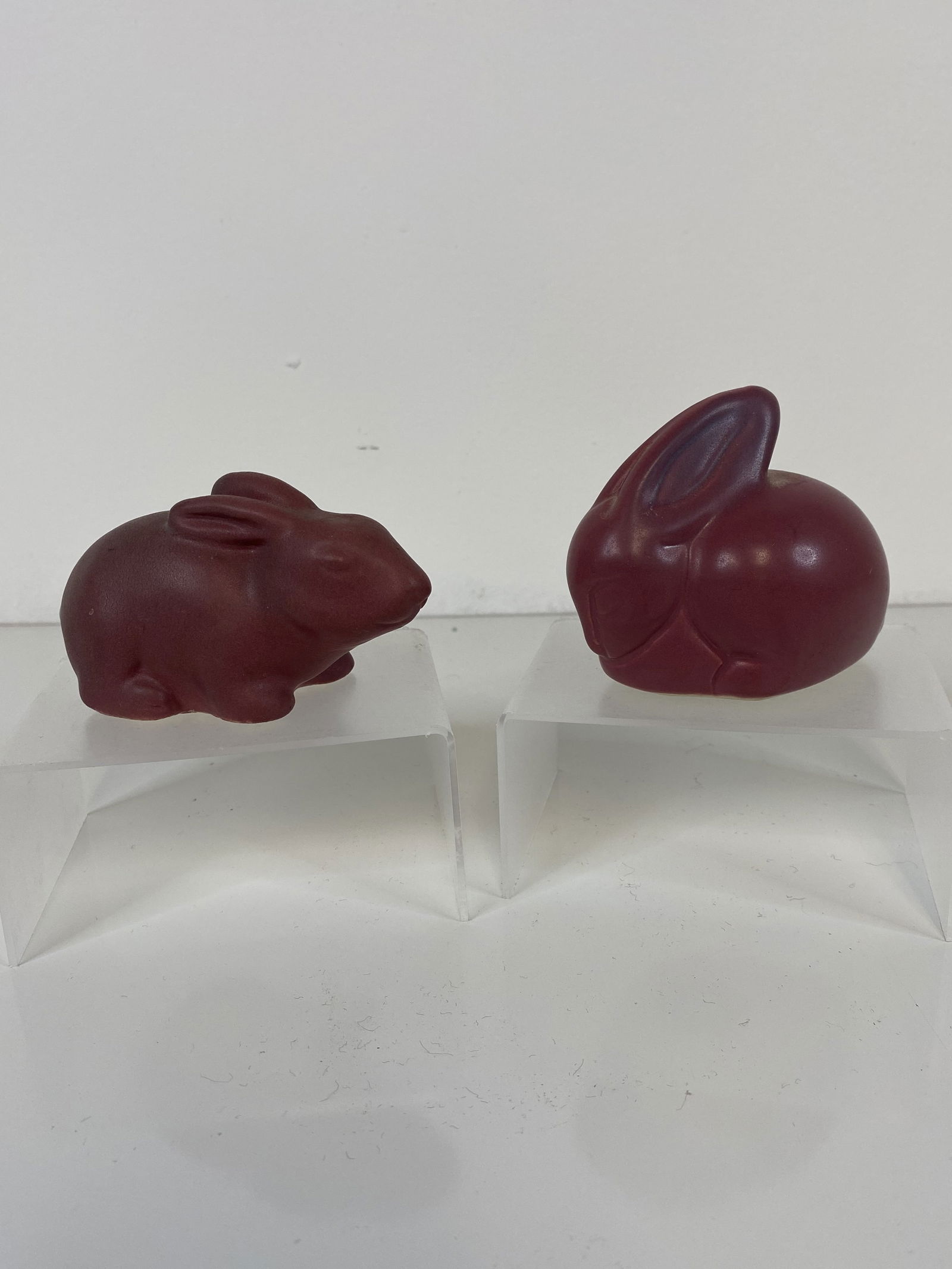 Pair Van Briggle Rabbits (1 of 2)