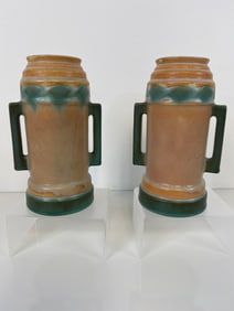 Pair Roseville Pottery Futura
