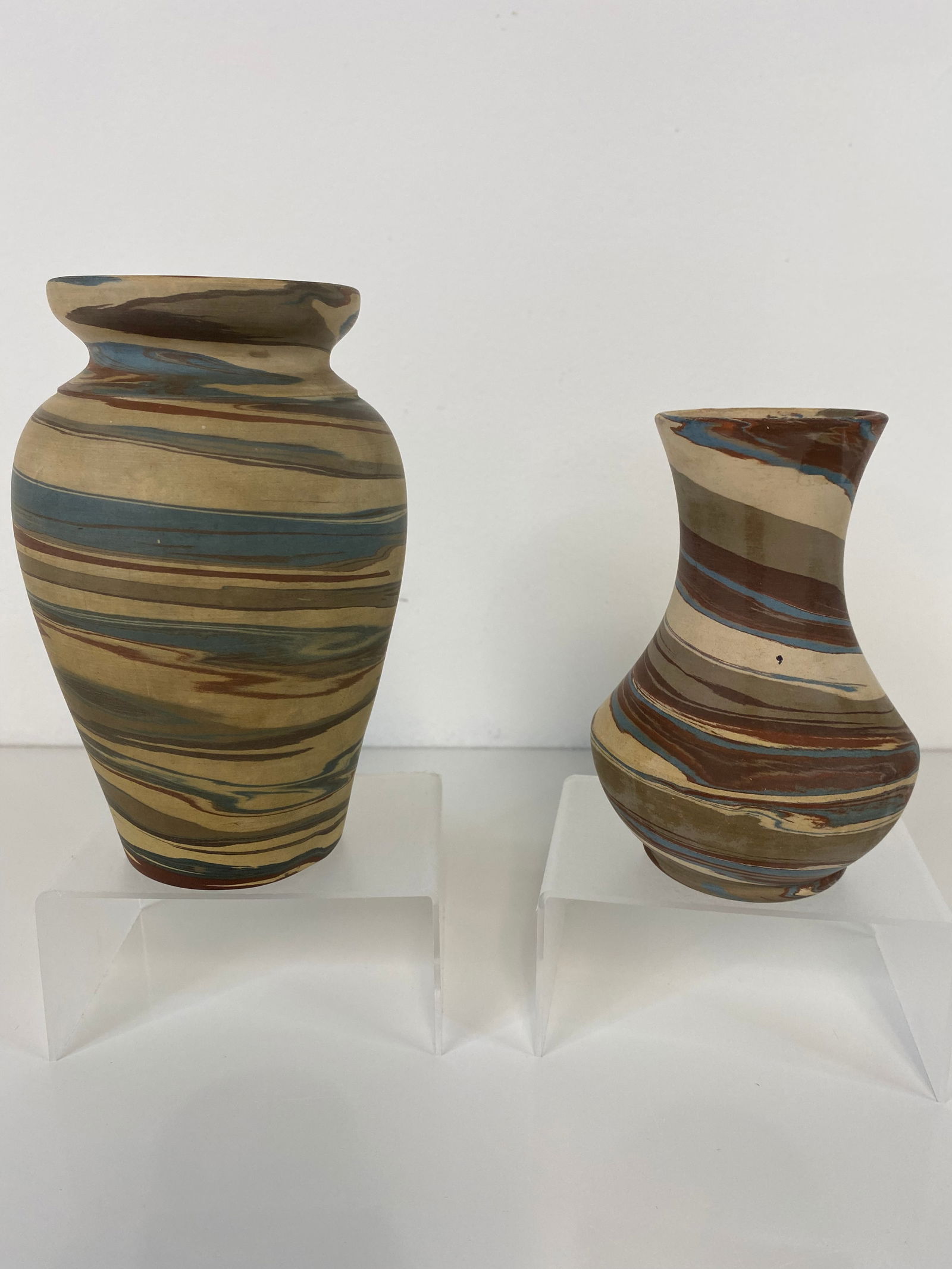 Pair of Niloak Pottery Vases (1 of 1)