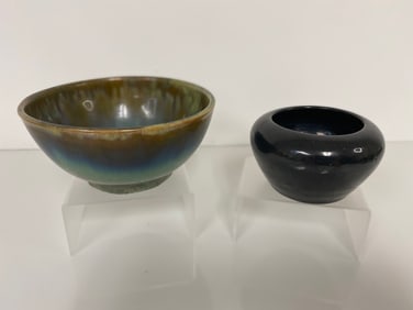 Pair of Fulper Pottery Pieces