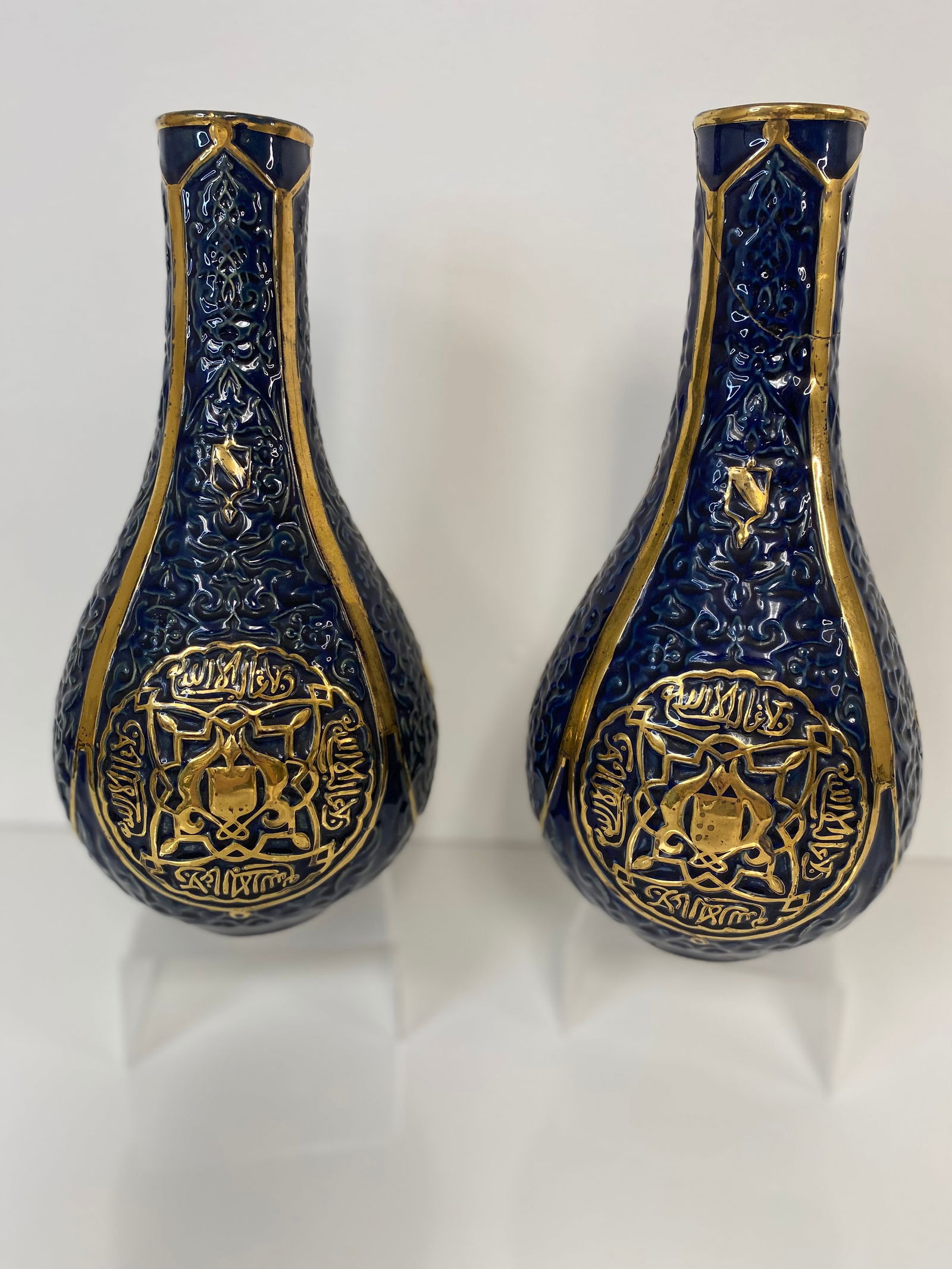 Pair of Matt Morgan Pottery Vases (1 of 3)