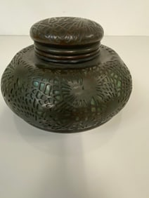 Tiffany Studios Pine Needle Large Inkwell