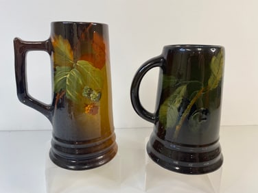 2 Standard Glazed Mugs Owens Weller