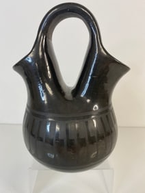 San Ildefonso Pueblo Pottery Blue corn
