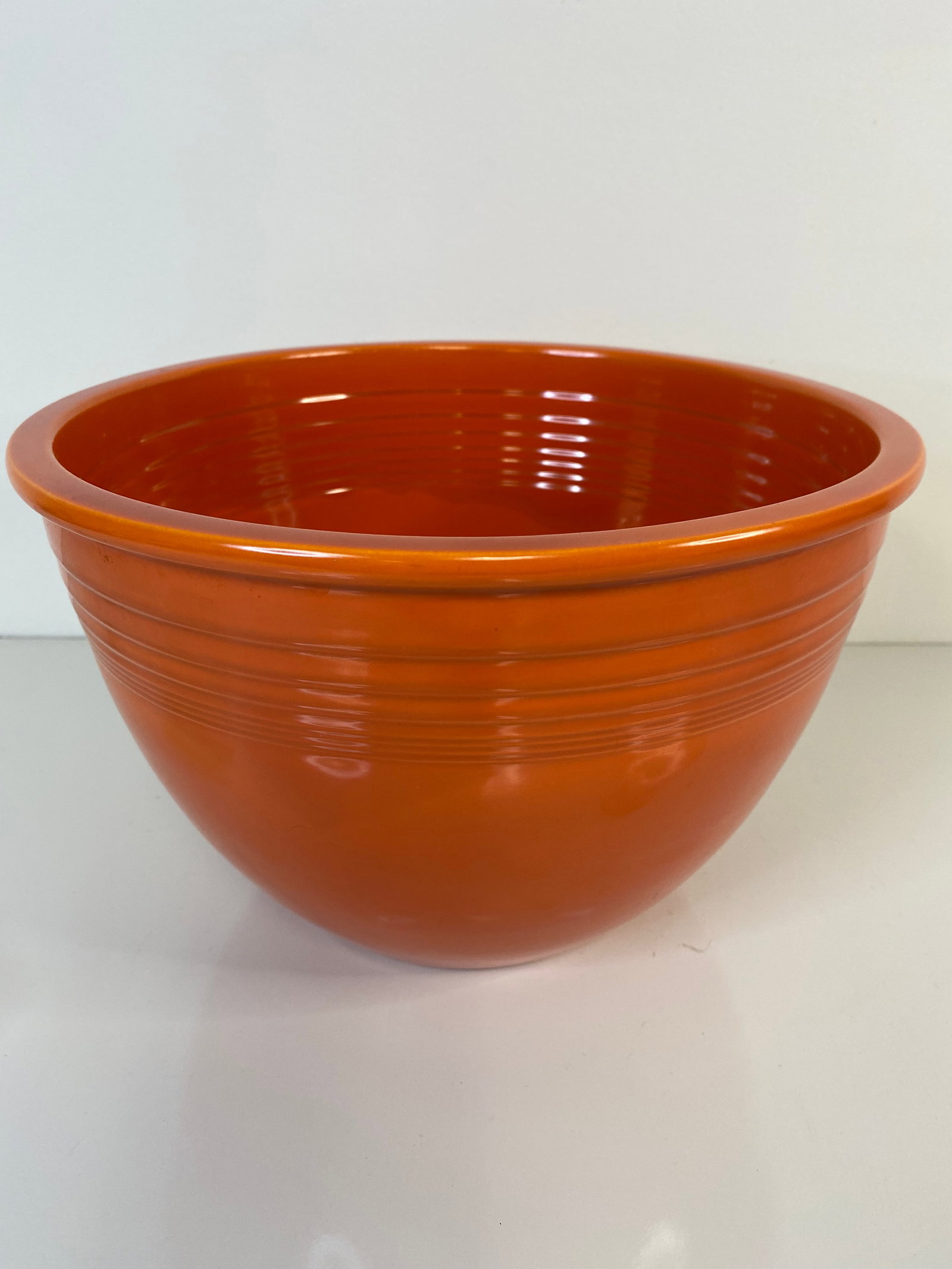Fiesta ware Large bowl: This is marked with the number 7 so it might be the 2nd largest? Cant remember how the Fiesta ware goes. 7" tall and 11" across