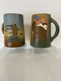 Pair of Weller Pottery Dickensware