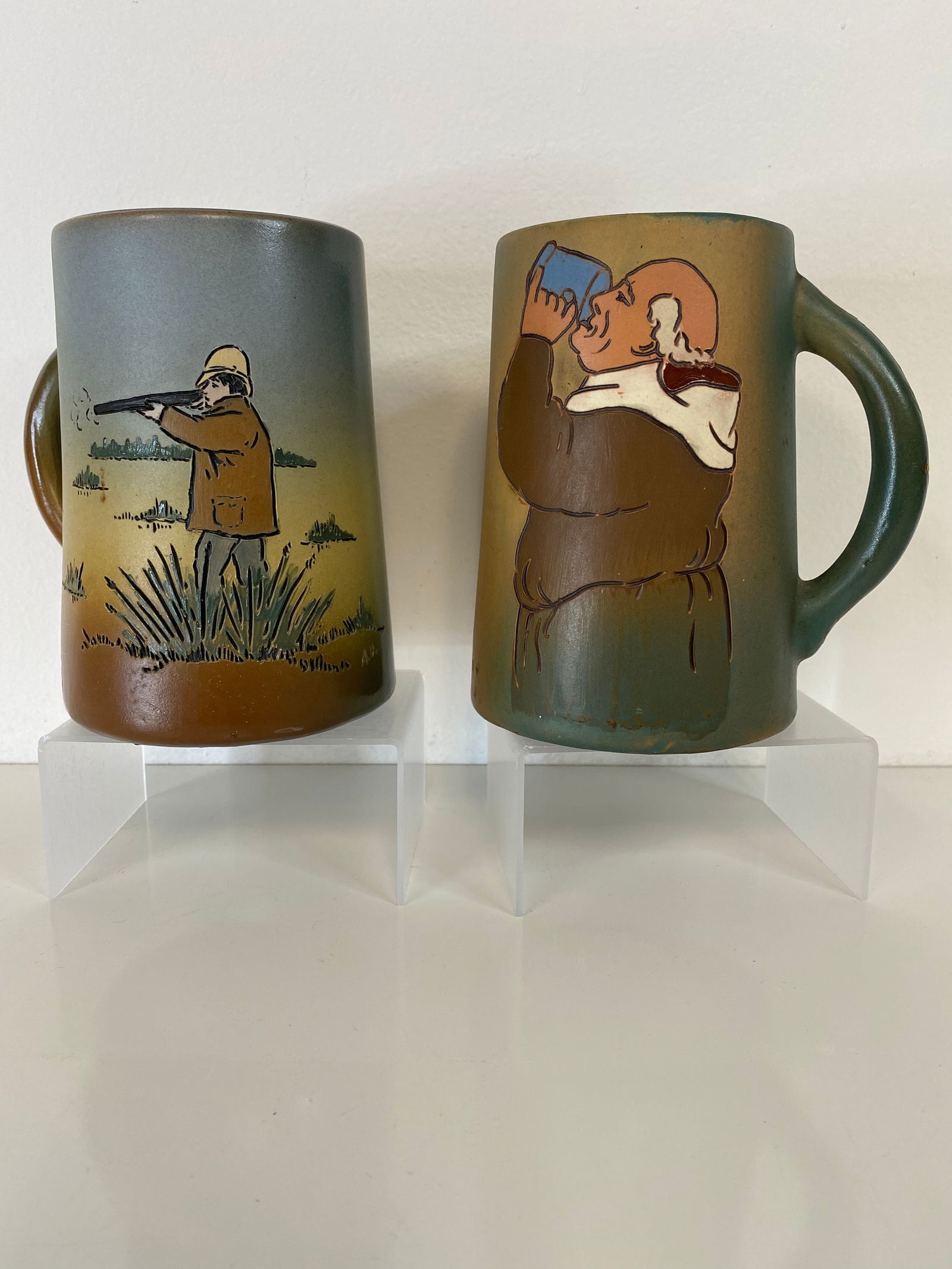 Pair of Weller Pottery Dickensware (1 of 2)