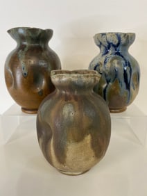 3 Charles Greber Vases Pottery