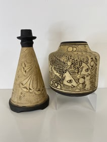 2 Weller Pottery Burntwood