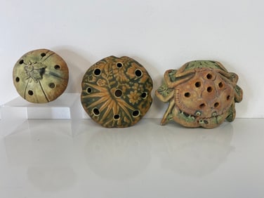 Weller Pottery Flower frog lot