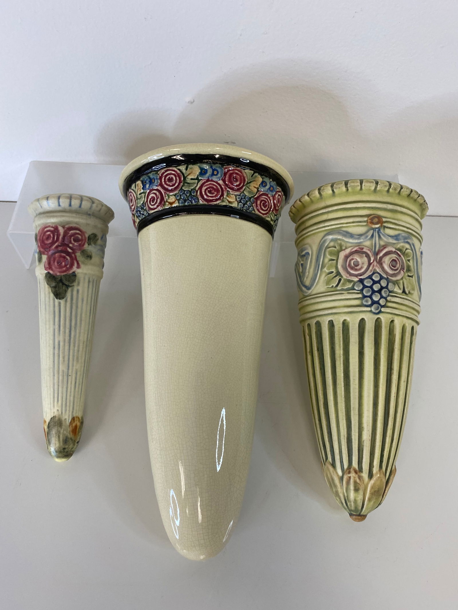 Weller Pottery Wall Pocket Group (1 of 3)