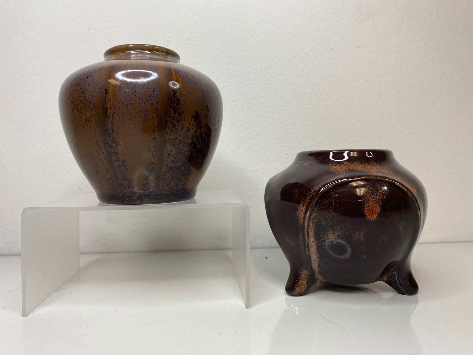 Rookwood Pottery: 2 pieces one modern from 1994 and a and a sweet little cabinet pot from 1932.