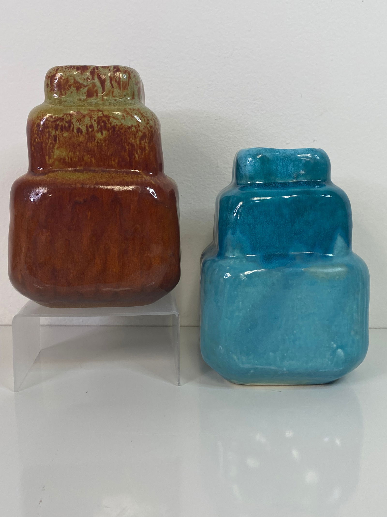 Pair Pereny Pottery Art Deco Columbus (1 of 3)