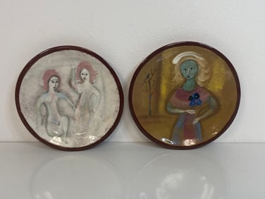 2 Pillin Pottery Plates