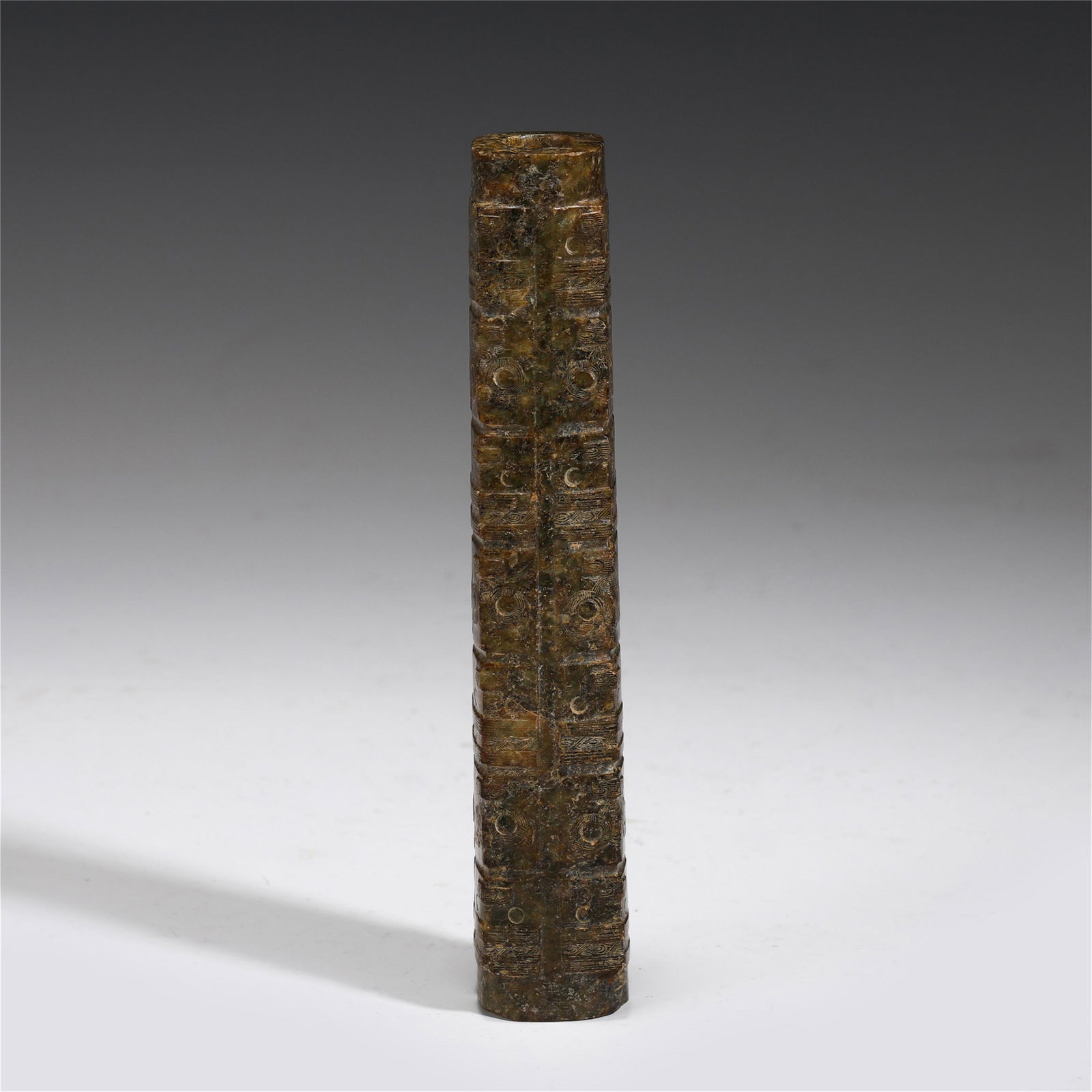 CHINESE LIANGZHU CULTURE CHINESE JADE CONG CAEVED BEAST (1 of 8)