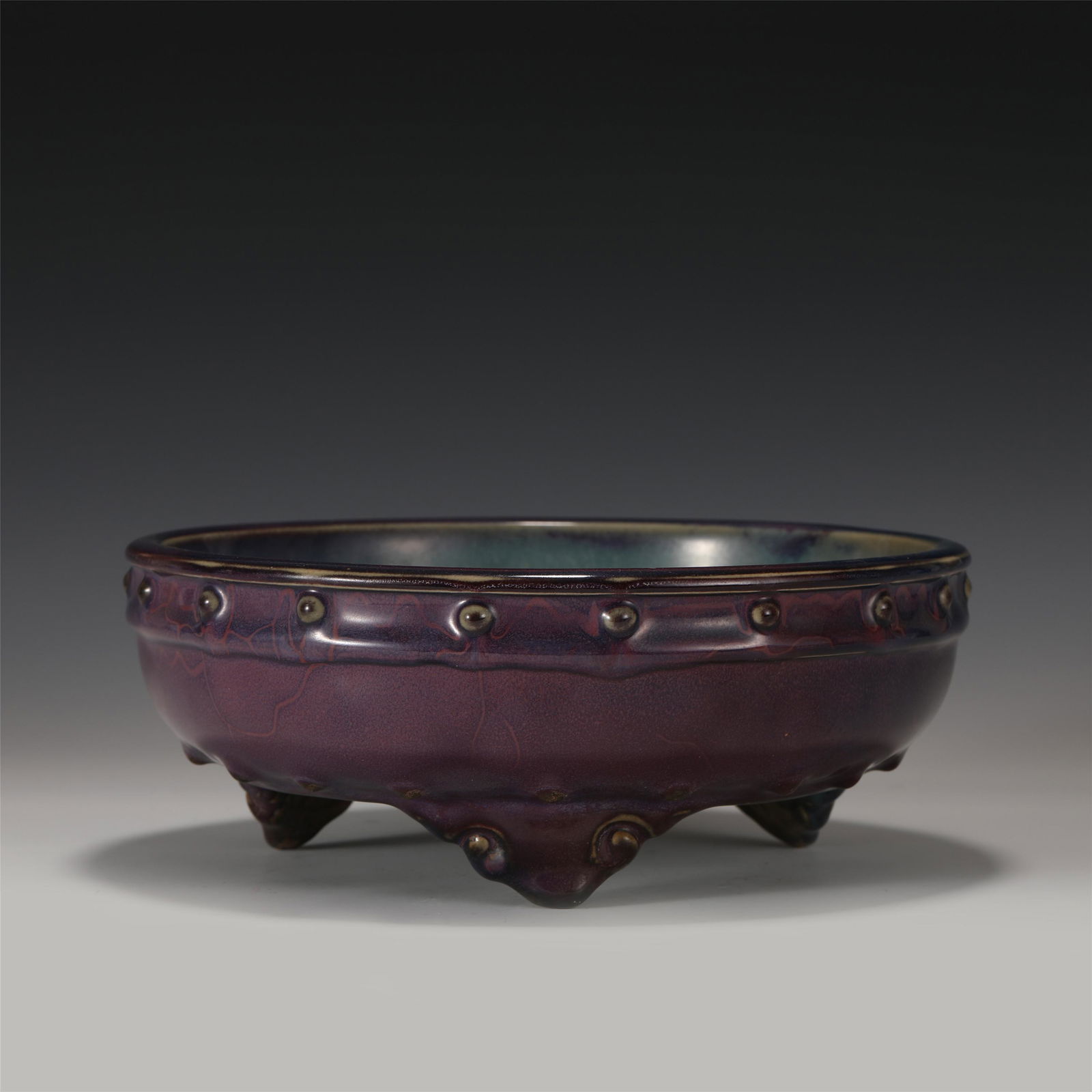 A CHINESE JUN-TYPE GLAZE PORCELAIN BRUSH WASHER (1 of 9)