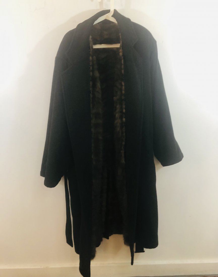 Men Cashmere and Sable Fur Robe (1 of 7)
