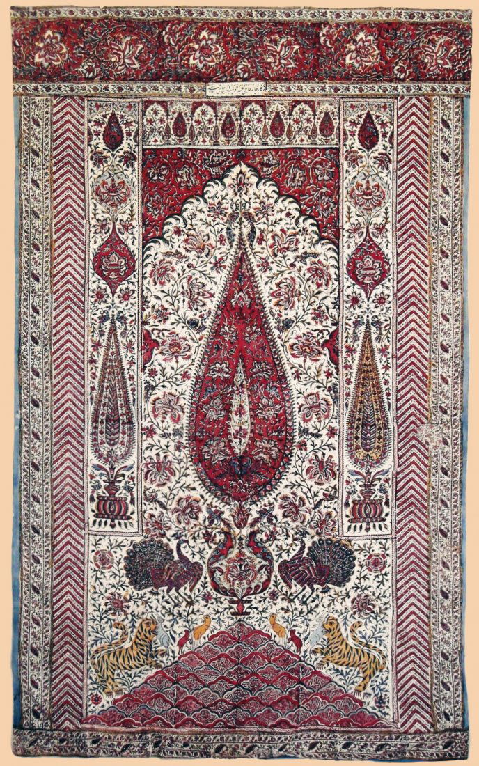 Late 19th Century Persian Textile Block Print Panel (1 of 10)