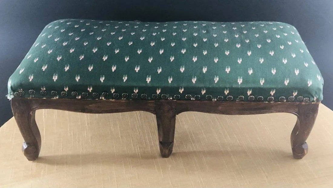 Diminutive green Bench foot stool (1 of 6)