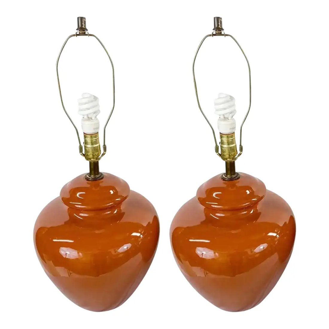 MCM Ceramic Table Lamps, a Pair (1 of 7)