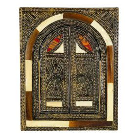 Vintage Small Moroccan Door Style Mirror