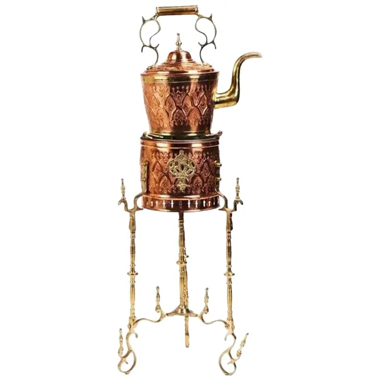 Mid-Century Tea Pot on Kettle (1 of 3)