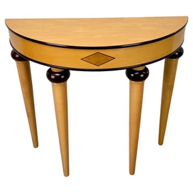 Art Deco Style Demi-Lune Console Table