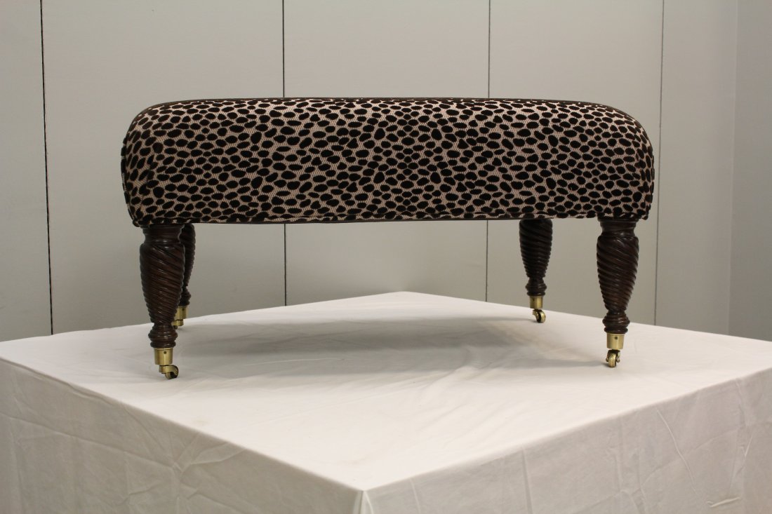 Edward Ferrell upholstered ottoman (1 of 6)