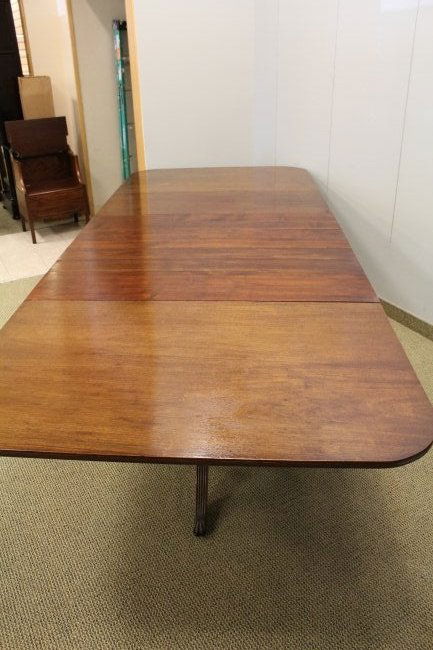 Federal style double pedestal extension dining table (1 of 5)