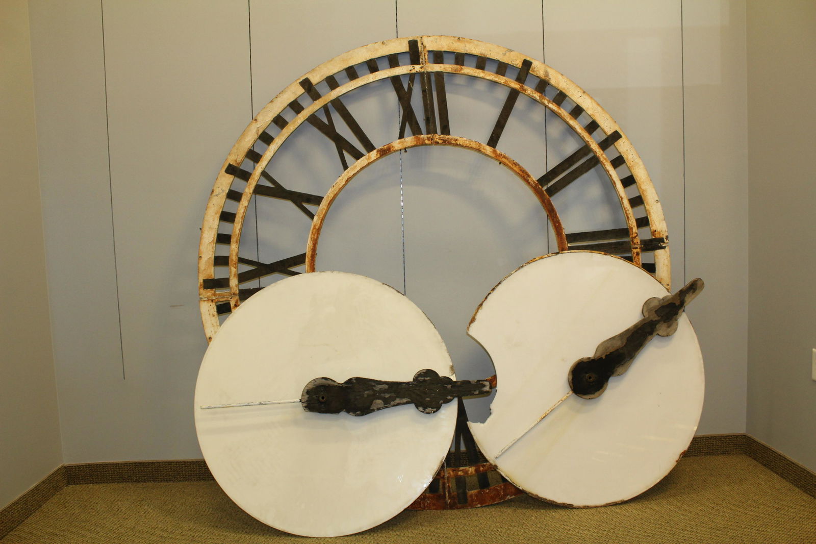 Large American cast iron bell tower open clock face 74" (1 of 5)