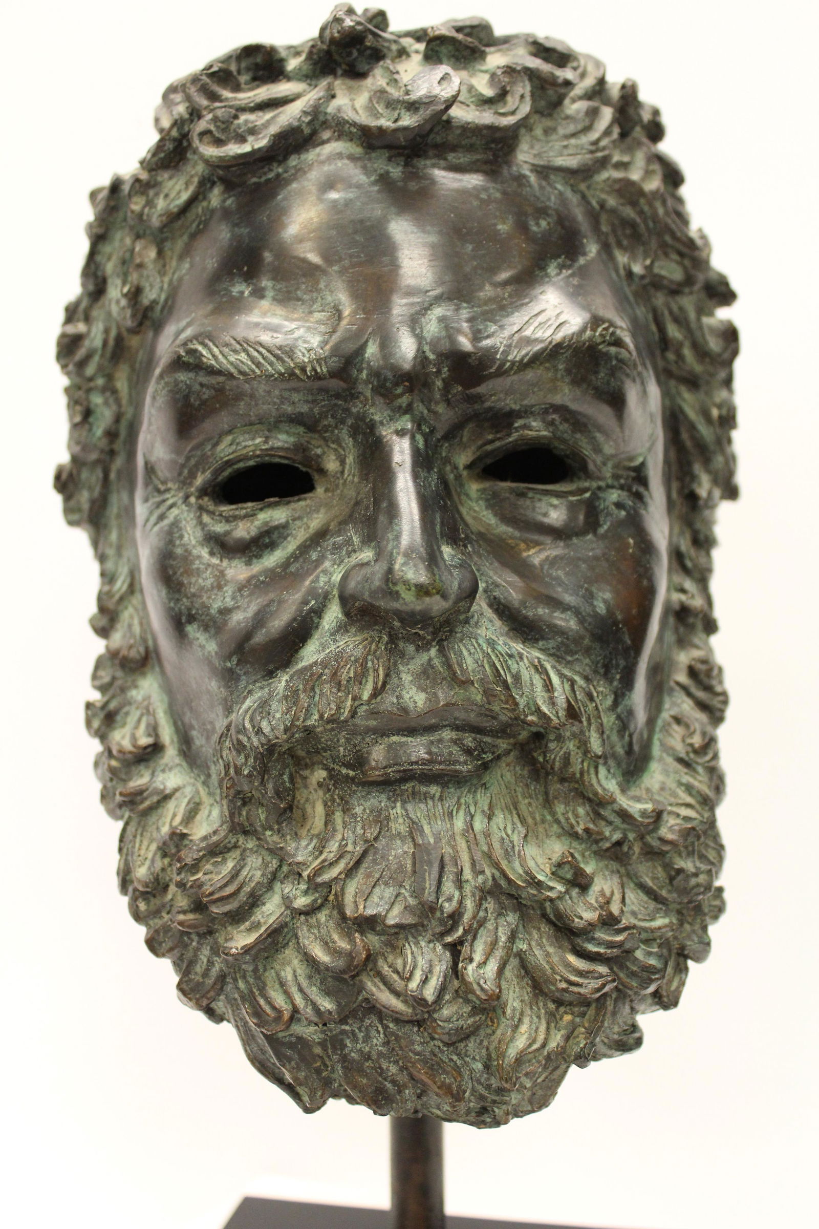 Large Maitland Smith Mounted Bronze Head of Poseidon or (1 of 11)