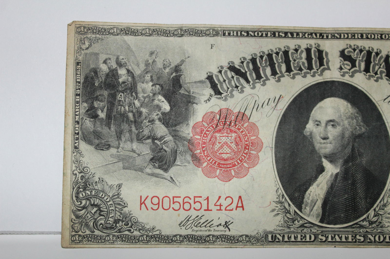 1917 $1 Large Size U.S. Legal Tender Note One Dollar (1 of 7)