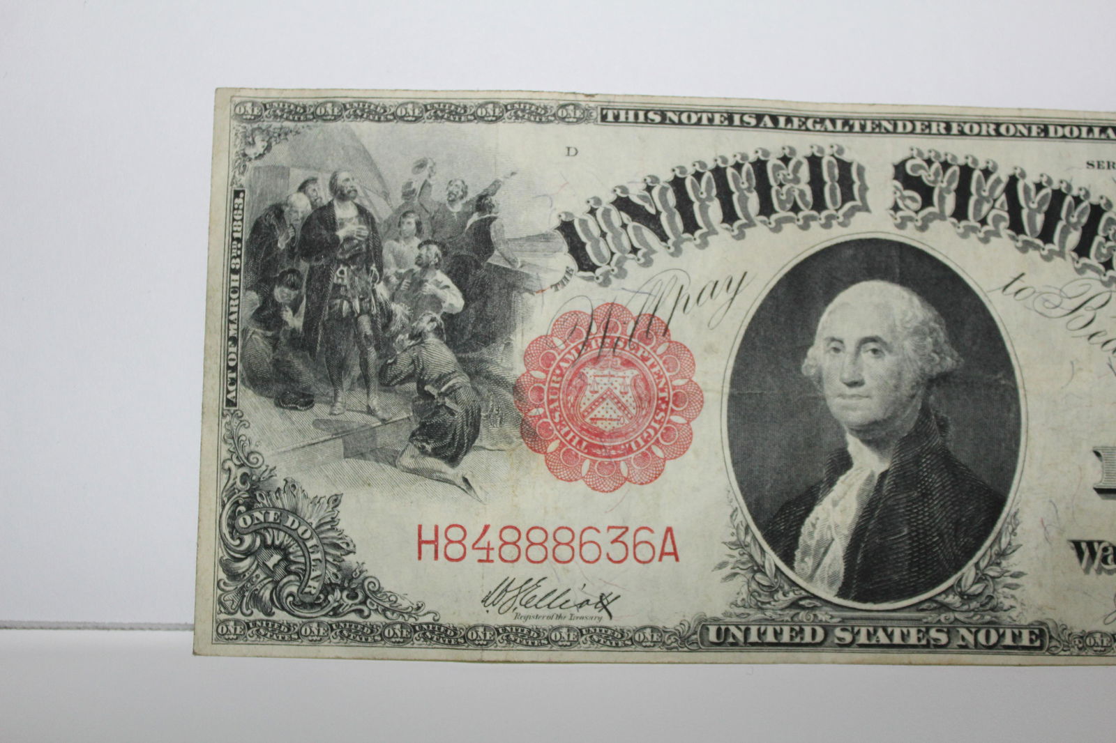 1917 $1 Large Size U.S. Legal Tender Note One Dollar (1 of 7)