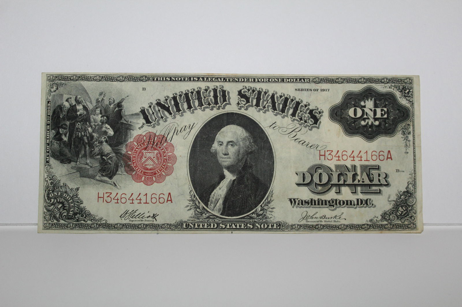 1917 $1 Large Size U.S. Legal Tender Note One Dollar (1 of 7)