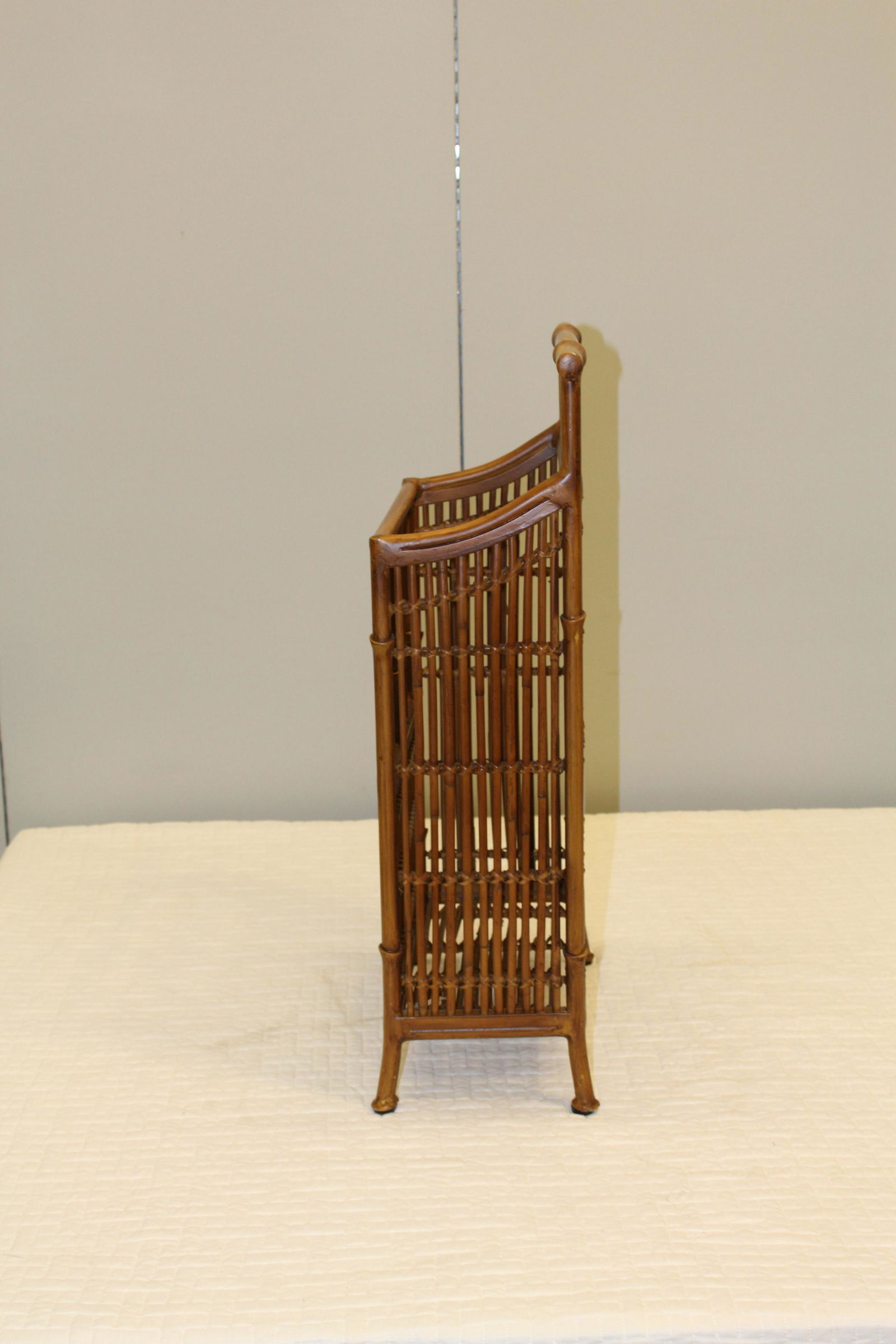 Faux Bamboo and metal umbrella or magazine stand (1 of 10)