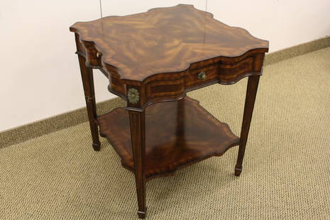 Maitland Smith Square Side Table with drawers: 26.25" H x 24" X 24"