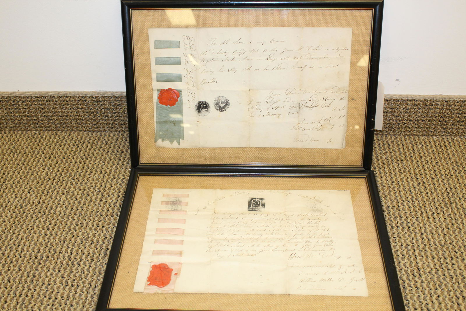 2 Early Masonic Letters C 1803 Highland-Ely Parker (1 of 1)