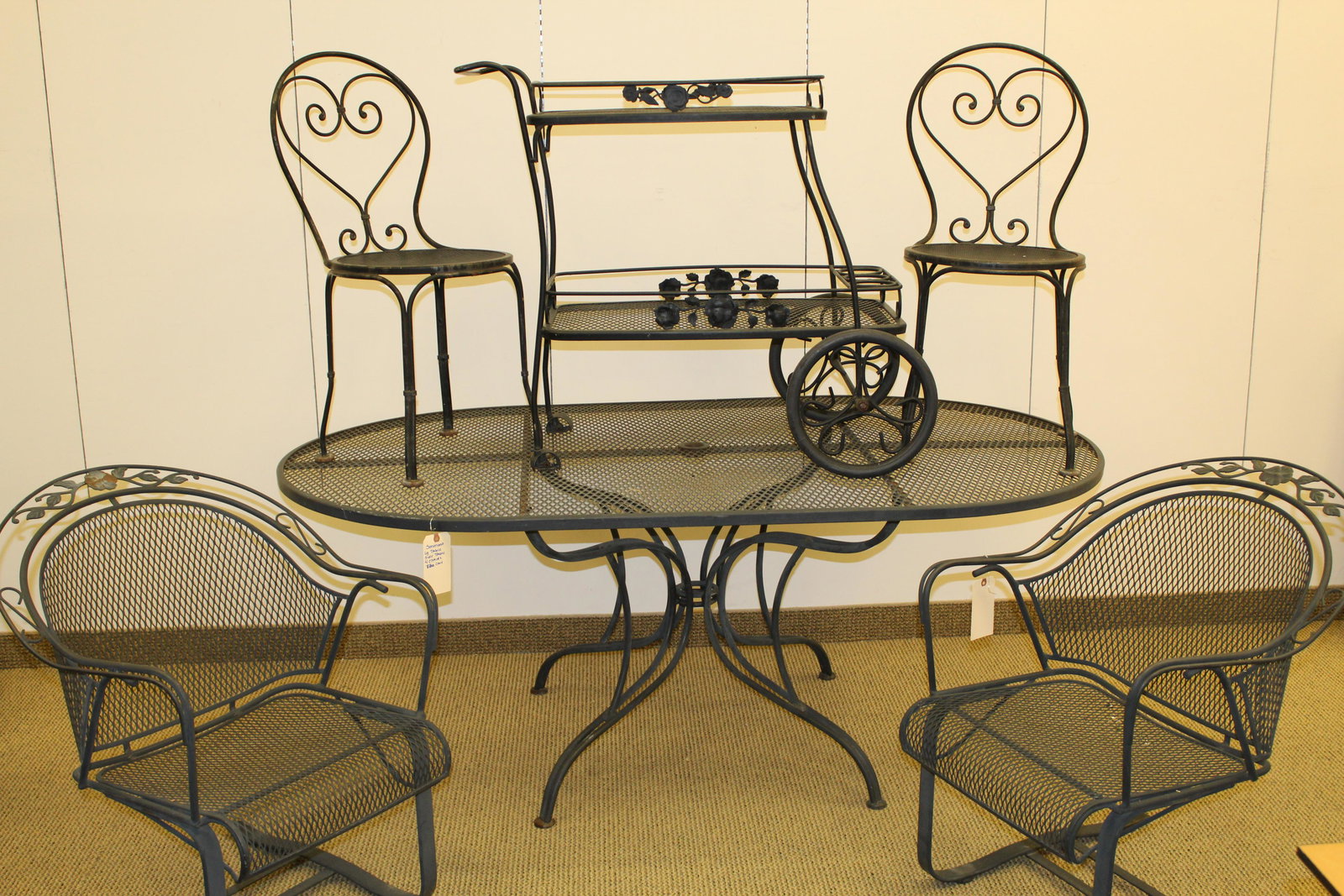 6Pc Wrought Iron Patio Set (1 of 1)
