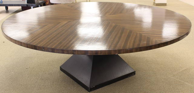 Monumental Round Dining Conference Table: Good shape