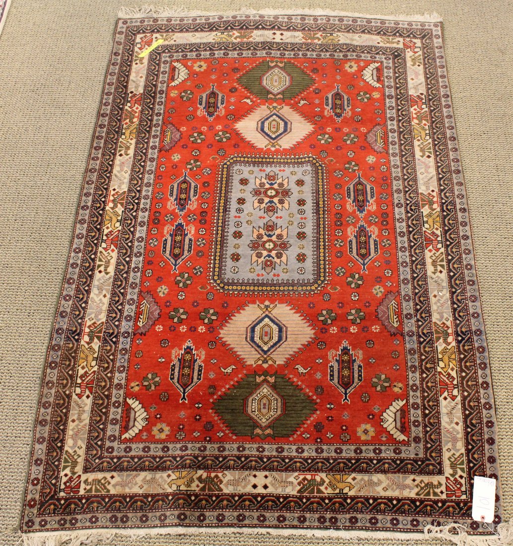 Hand Knotted Wool Rug: area rug