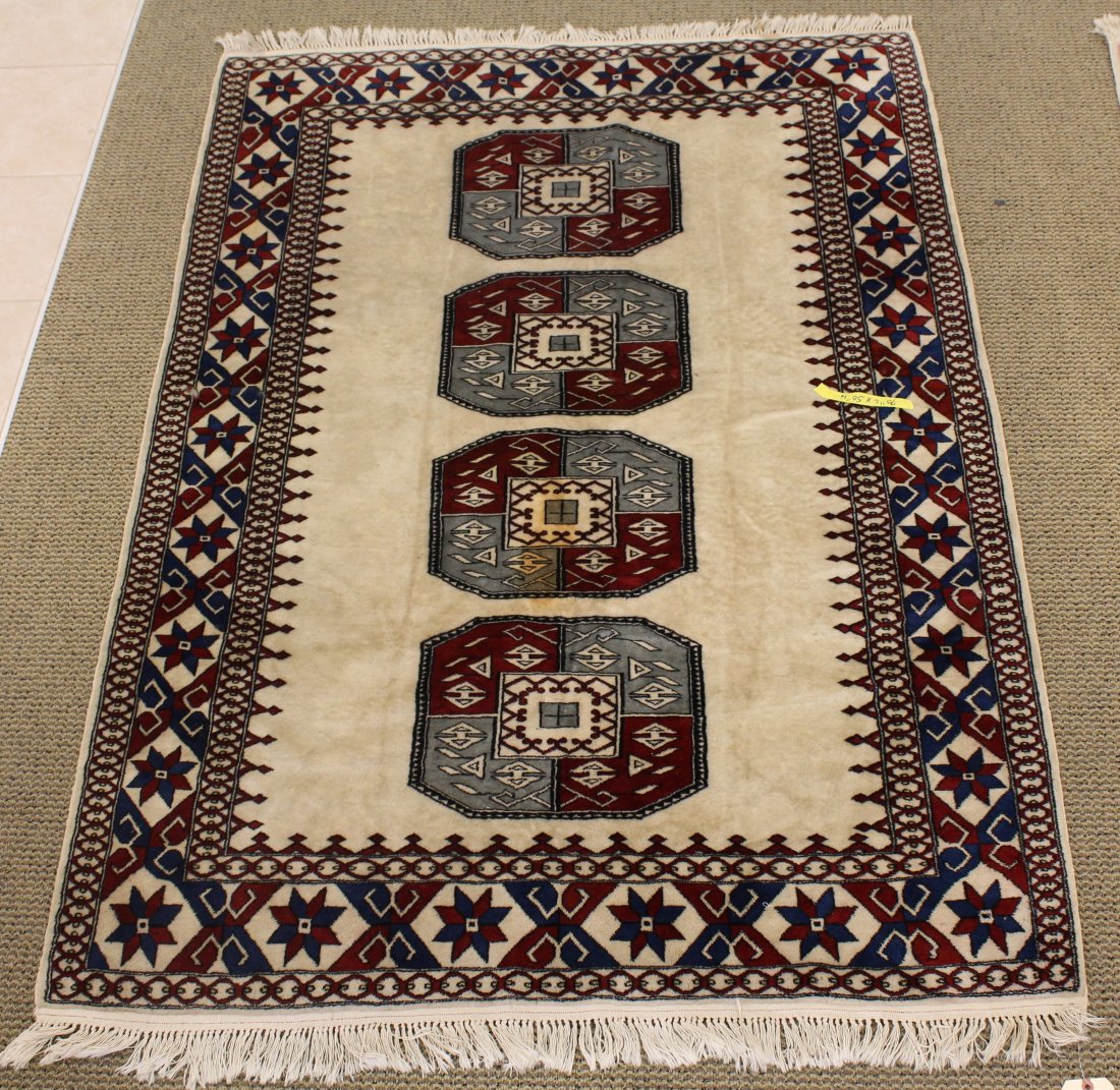 hand Knotted Bokhara Rug: area rug