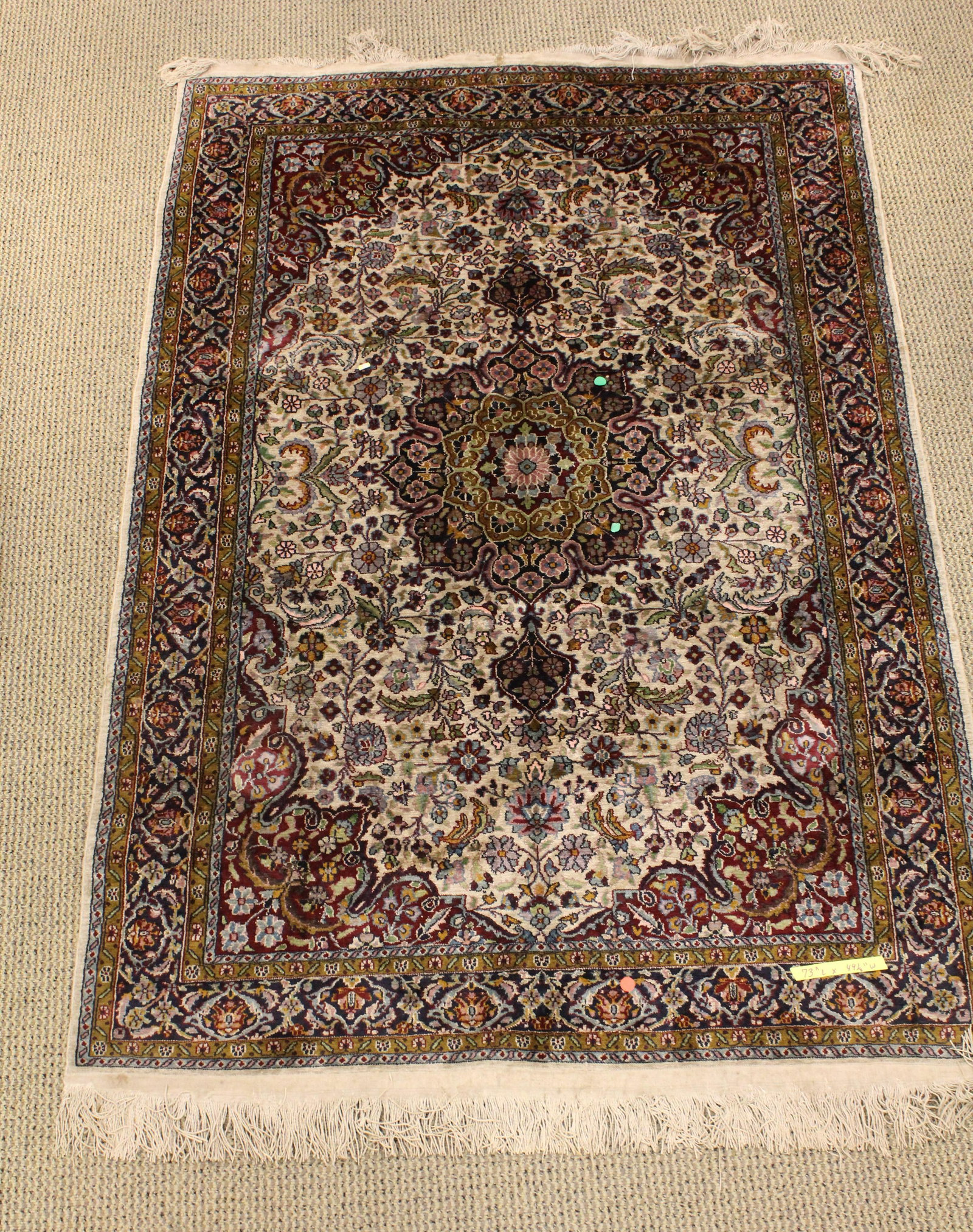 Hand Knotted Tabriz Carpet Rug: area rug