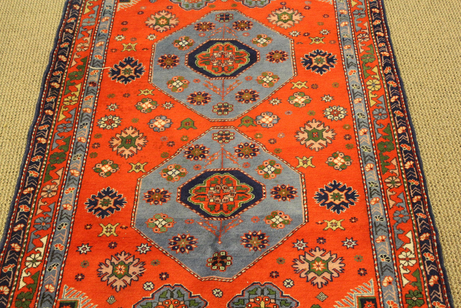 Caucasian Kazak Tribal Rug: area rug
