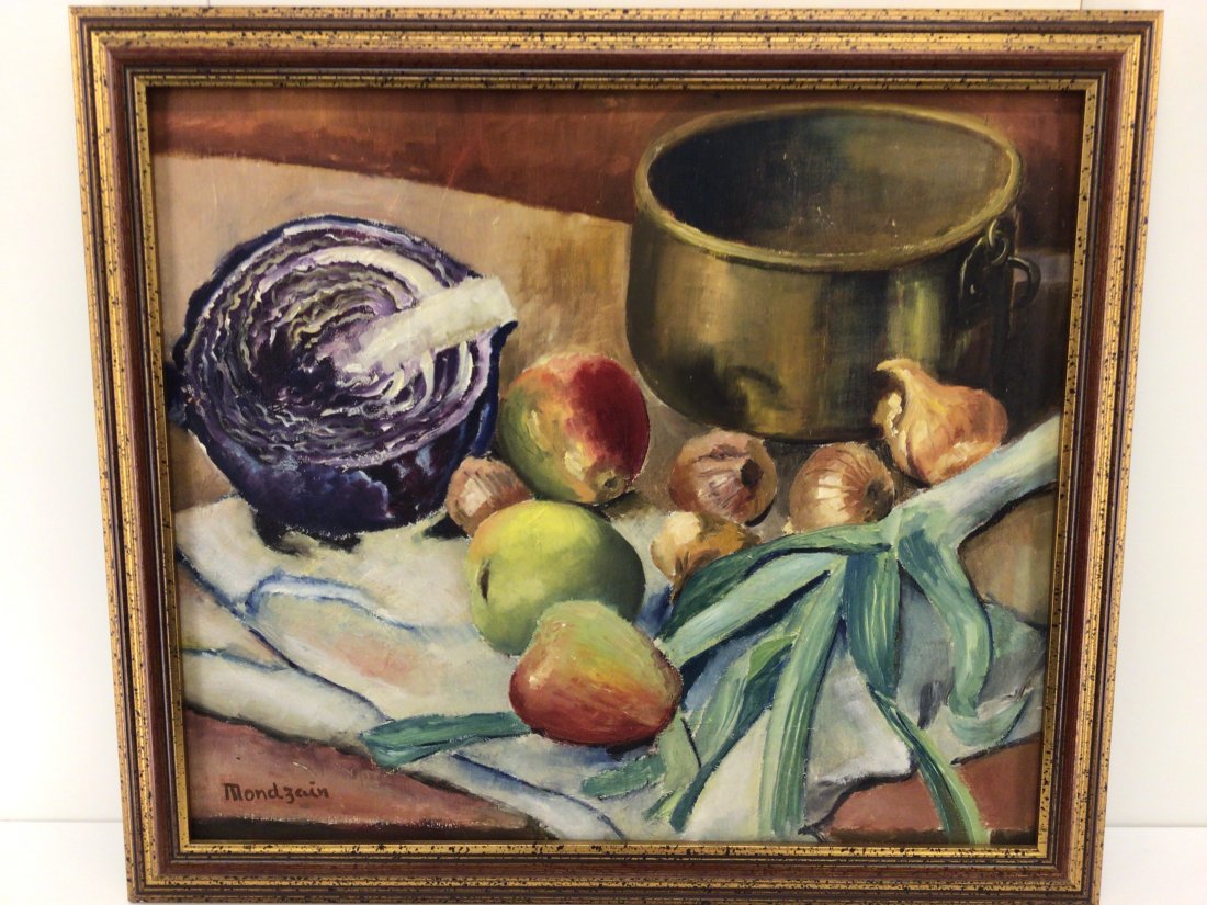 Simon MONDZAIN (1890-1979, Russian - Polish - French): From the estate of Ray Winfield Smith, Egyptologist. Still life with vegetables