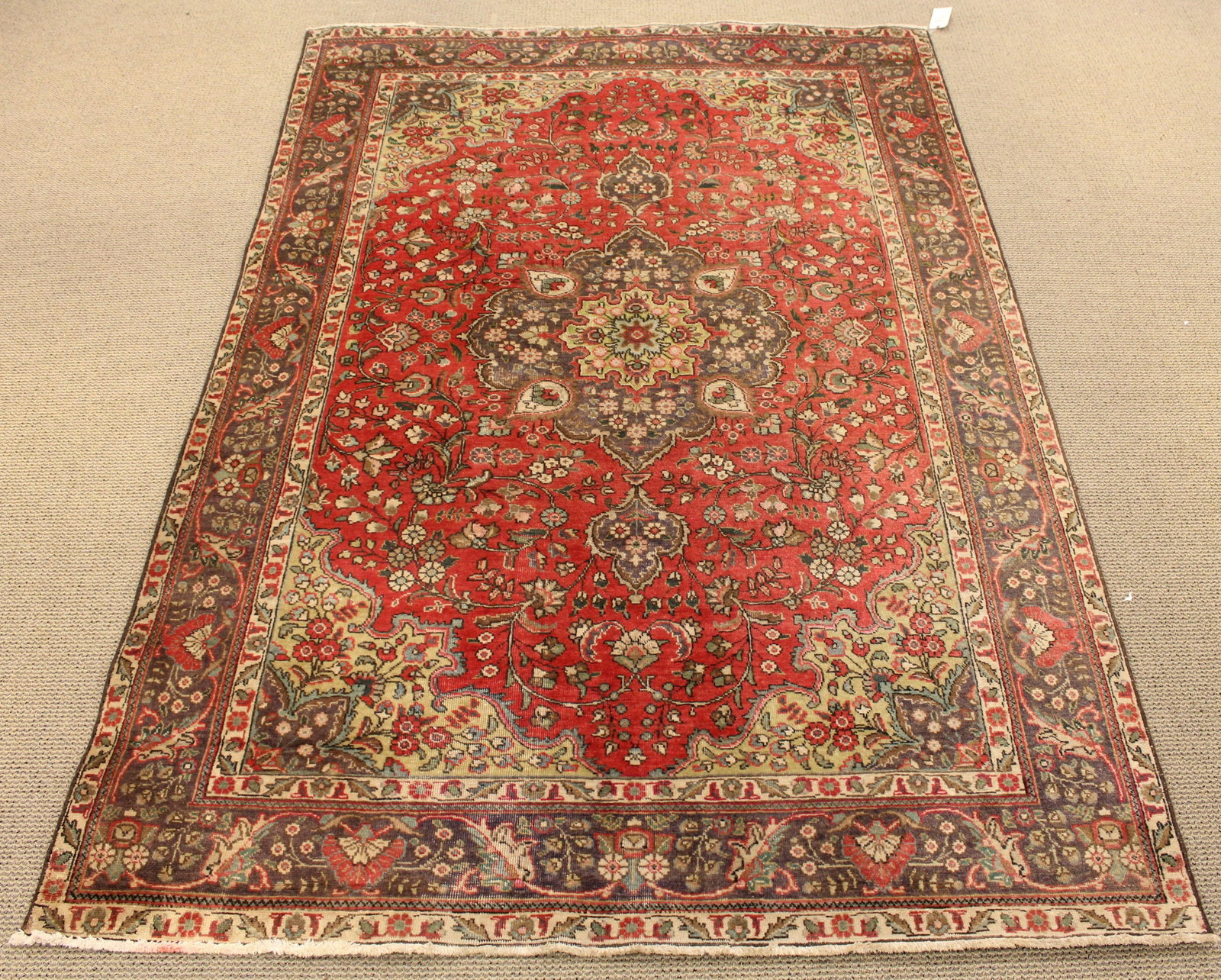 Caucasian Wool Carpet, Antique: From the estate of Ray Winfield Smith, Egyptologist.