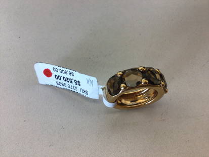 18K Pomellato Smokie Quartz Ring Size 6.5: NWT Retail Price $6,900 from Newman Marcus