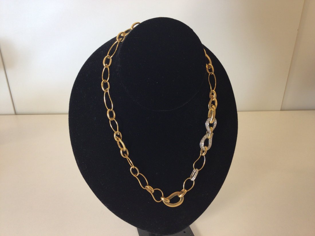 18K Gold Diamond Necklace Mattioli (1 of 6)